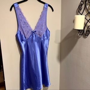 Satin and lace lingerie nightgown